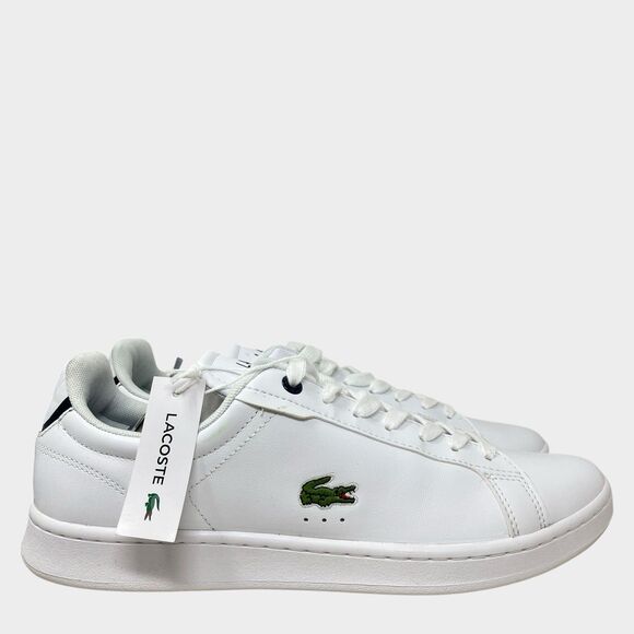 Lacoste Other - Lacoste Sneakers Mens 8.5 White Leather Low Top Casual Tennis Carnaby Pro Shoes